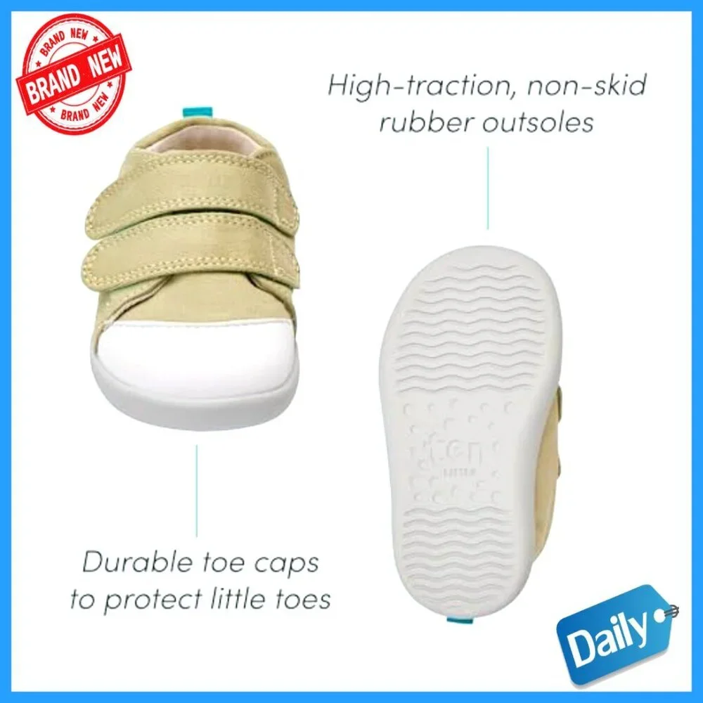 First Walker Baby Shoes Lightweight Breathable Cotton Non-Slip Wide Feet